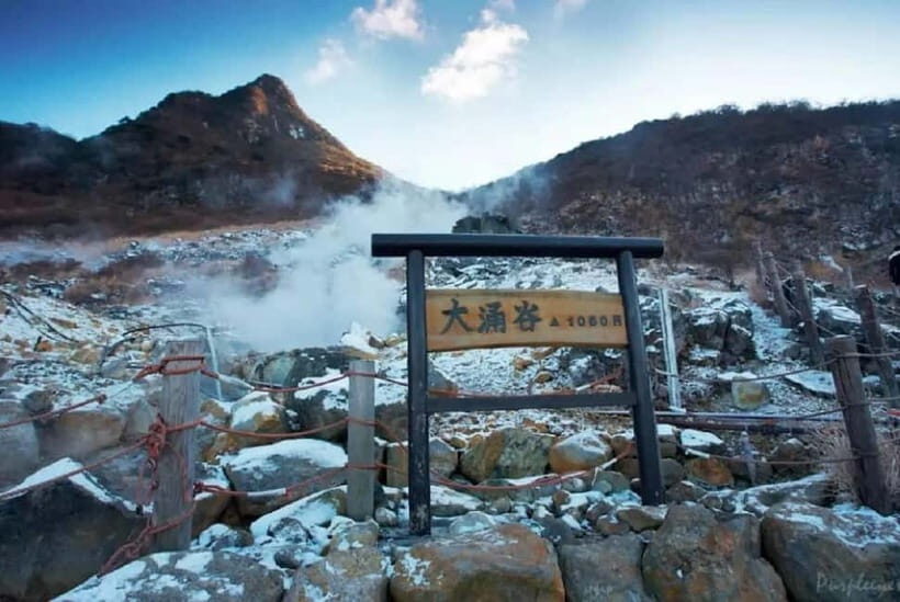 Mt.Fuji Hakone Day Tour With Lake Ashi Cruise, FREE Ropeway - Owakudani and the ropeway: volcanic steam and black eggs