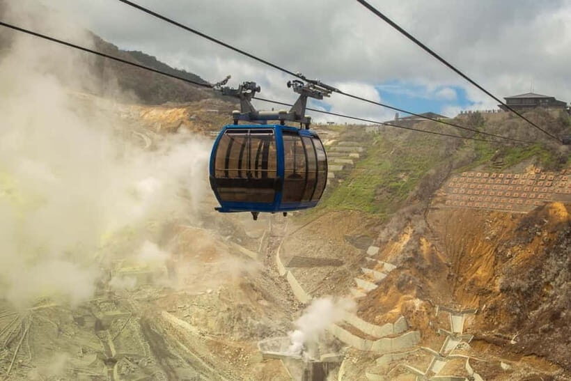 Tokyo:Sea of Mount Fuji, Hakone Ropeway, Ōwakudani, Enoshima - Hakone Ropeway over volcanic steam: the view you can’t get from street level